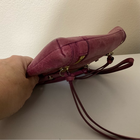 Botkier Burgandy Leather Crossbody, Wristlet Bag - Picture 7 of 10